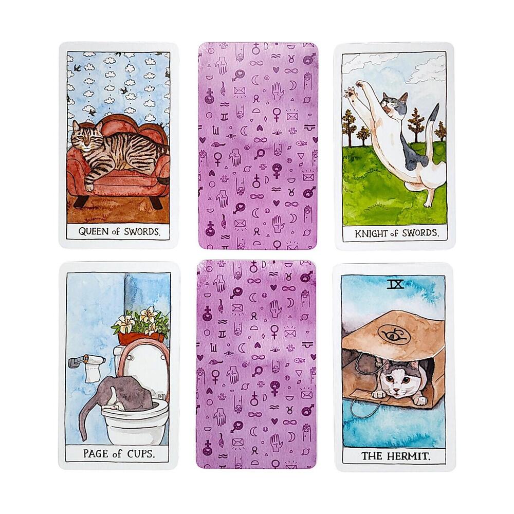 Cat Tarot Cards: 78-Card Deck and Guidebook, by Megan Lynn Scott - Picture 7 of 8